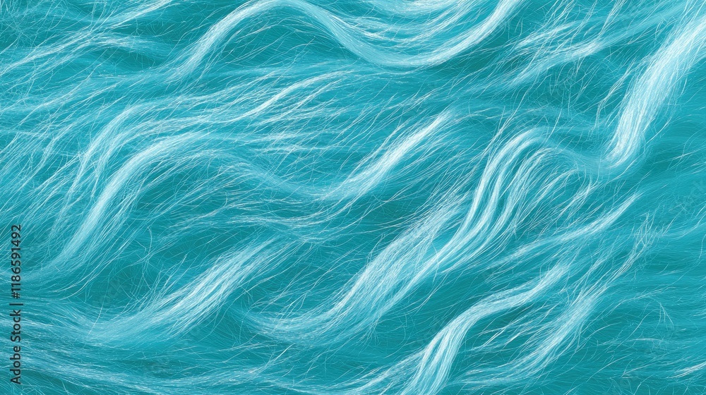 Poster turquoise textured background with wavy pattern ideal for design and creative projects