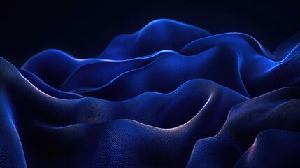 Obraz premium Vibrant Blue Ocean Waves Abstract Texture for Studio Backdrop and Product Presentation Template in Elegant Deep Tones