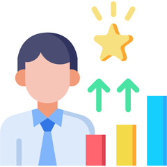 Career Aspirations flat color icon