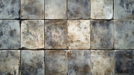 Obraz premium Matte Finished Ceramic Tiles Texture with Rustic Aged Look for Interior Design Applications
