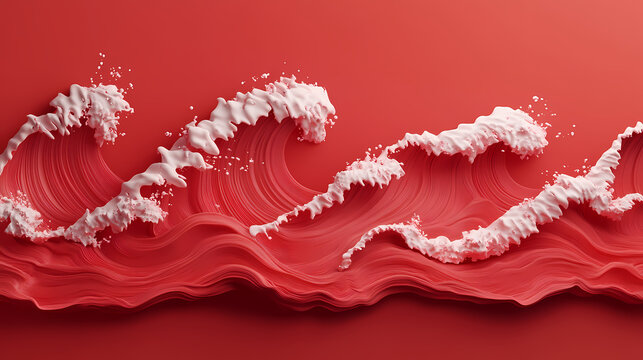 3d paragraphenzeichen in rot. Wavesong. Illustration