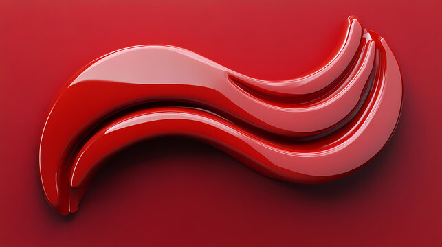3d paragraphenzeichen in rot. Wavesong. Illustration