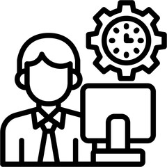 Work Efficiency line icon