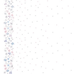 Watercolor hand-drawn on paper seamless pattern stylish bouquet of flowers. Print from watercolor sketching hands on paper. Beautiful watercolor pattern for textile design with textures and effects.
