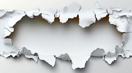 The Most Realistic Portrait Photograph of Modern Artistic Texture with Torn Paper Background and Empty Space for Custom Text or Images