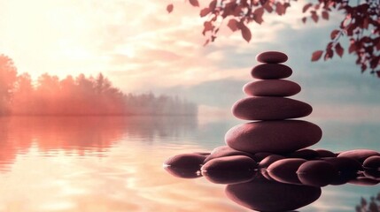Obraz premium Explore relaxation techniques to enhance your inner peace.