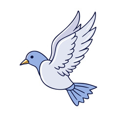 bird with open wings vector icon, pet day vector illustration - simple illustration of bird with open wings perfect for logos, and pet day-themed designs.
