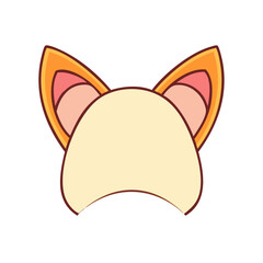 cat ear vector icon, pet day vector illustration - simple illustration of cat ear perfect for logos, and pet day-themed designs.