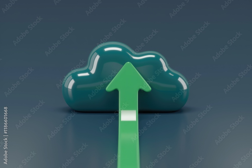 Poster Upload data to the cloud for secure storage and easy access.