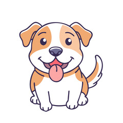 dog tongue out vector icon, pet day vector illustration - simple illustration of dog tongue out perfect for logos, and pet day-themed designs.