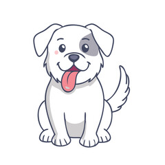 dog tongue out vector icon, pet day vector illustration - simple illustration of dog tongue out perfect for logos, and pet day-themed designs.
