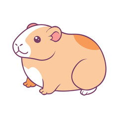 guinea pig vector icon, pet day vector illustration - simple illustration of guinea pig perfect for logos, and pet day-themed designs.