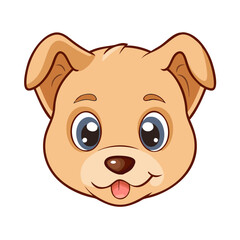 puppy face vector icon, pet day vector illustration - simple illustration of puppy face perfect for logos, and pet day-themed designs.