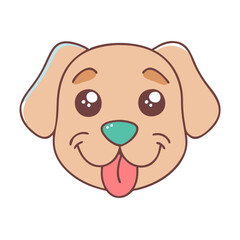 puppy face vector icon, pet day vector illustration - simple illustration of puppy face perfect for logos, and pet day-themed designs.