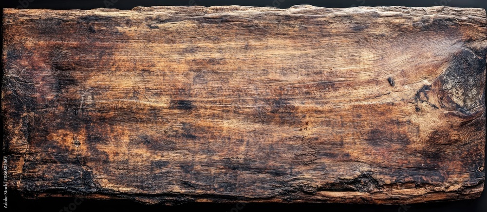 Poster rustic wooden table surface with ample space for food presentation or decor in an inviting and warm 