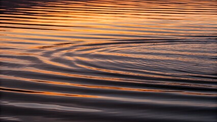 Abstract Water Ripples with Calming Minimalist Overlays