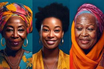 Colorful Headwraps and Natural Hairstyles: A Cultural Display