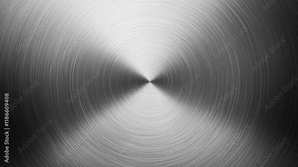 Aufkleber brushed metal texture background with circular pattern for industrial and design applications