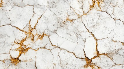 Fototapeta premium Seamless White Marble Tile Texture Featuring Elegant Golden Veins Ideal for Interior Design and Background Use