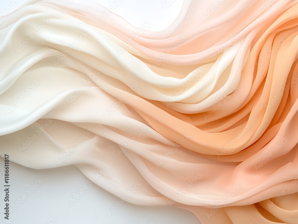 Poster serene pastel gradient backdrop with a smooth transition from blush to ecru enhanced by a tactile ov