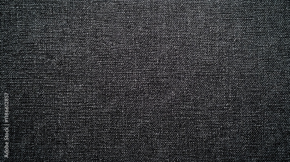 Poster dark grey seamless linen texture ideal for artistic print design showcasing a subtle fibrous fabric 