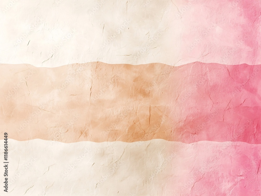 Poster Serene and soothing pastel gradient background ranging from delicate pink to warm beige with a faint overlaying texture adding depth and visual interest in a clean minimalist style