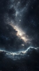 Fototapeta premium Vivid nebula creating mesmerizing celestial backdrop