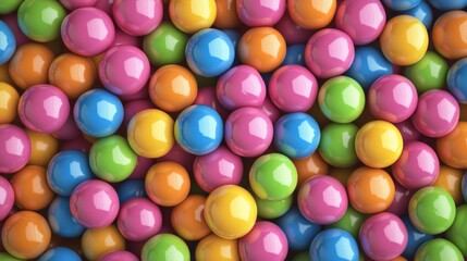 Obraz premium a pile of textured and colorful sweet candies