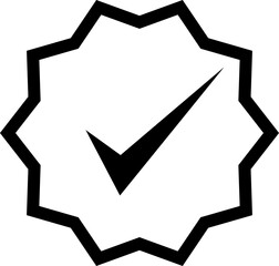 Verified badges icon.Verification symbol. Vector
