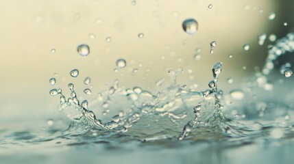 Water Droplets Splashing: A Symphony of Serenity
