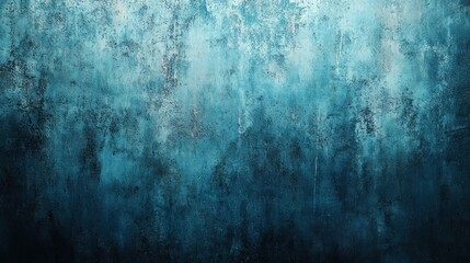 Obraz premium Dark blue textured wall background with grunge gradient effect.
