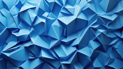 Naklejka premium Abstract blue low-poly background texture.