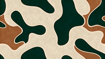 Abstract Organic Shapes in Earthy Tones for Eco Branding
