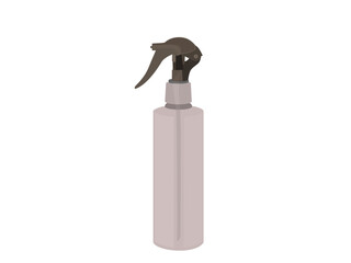 Spray bottle on white background.