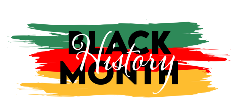 Black History Month - February celebration theme on transparent PNG