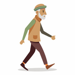 old man walking