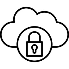 Cloud Security Icon