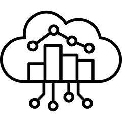 Cloud Analytics Icon