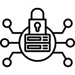 Fototapeta premium Network Security Icon