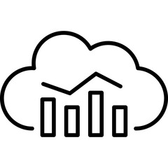 Cloud Usage Analytics Icon