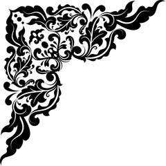 Art corner border for script, story book, artistic art, aesthetic note and etc.