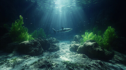 海底に光が差す