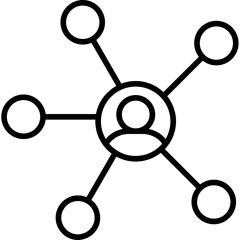 Obraz premium Communication Network Icon