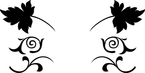 Classic Vintage Baroque Victorian Frames Separator Elements Classic Wedding Invitation