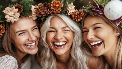 Radiant Seniors Celebrate Bingo Win Friends, Prizes, and Joyful Laughter Fill the Room Capture the excitement of a senior bingo game filled with cheering, camaraderie, and winning moments Friends