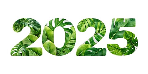 A vibrant 3D illustration of a leafy green plant sprouting from the earth, symbolizing new life and environmental sustainability 2025