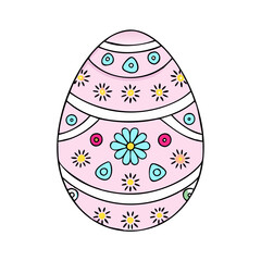 decorated egg pattern vector icon, easter vector illustration - simple illustration of decorated egg pattern perfect for logos, and easter-themed designs.