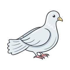 dove vector icon, easter vector illustration - simple illustration of dove perfect for logos, and easter-themed designs.
