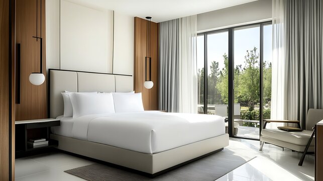 Modern bedroom room decor practica bright natural light relaxing environment contemporary design