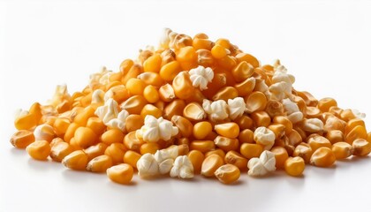 popcorn kernels on white heritage